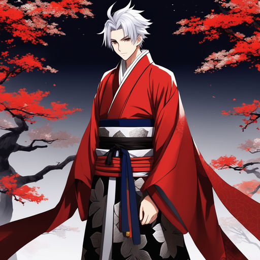 Samurai Anime Boy Koi