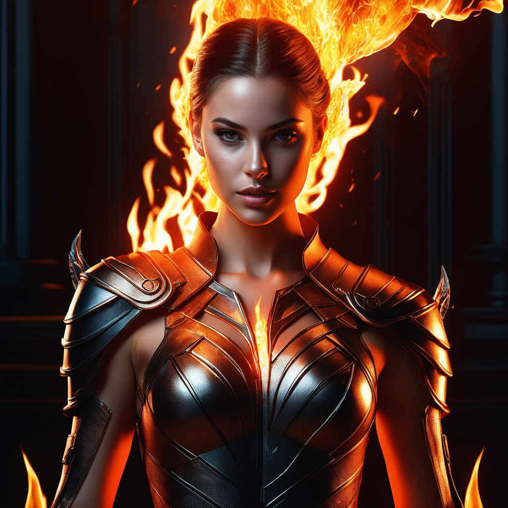 fire girl superhero