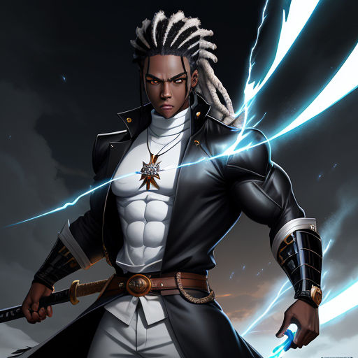 black anime character design