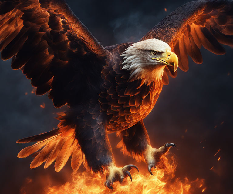 fire eagle wallpaper