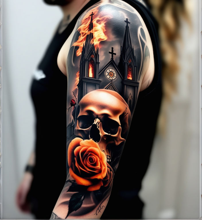 Horror Tattoo Sleeve : Tattoos :