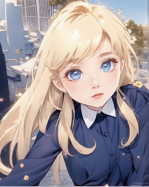 Soft Anime Girl Hair (Blonde)