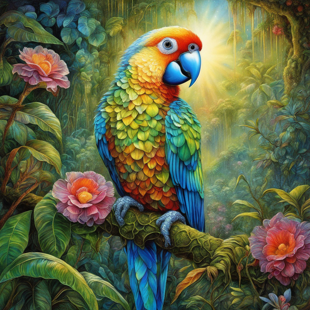 rainforest parrot