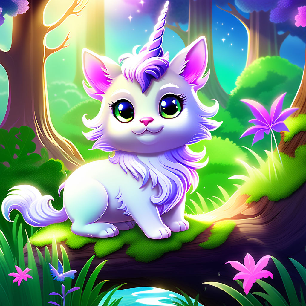 Unicorn Rainbow cute little baby unicorn cool pet sparkly - Playground