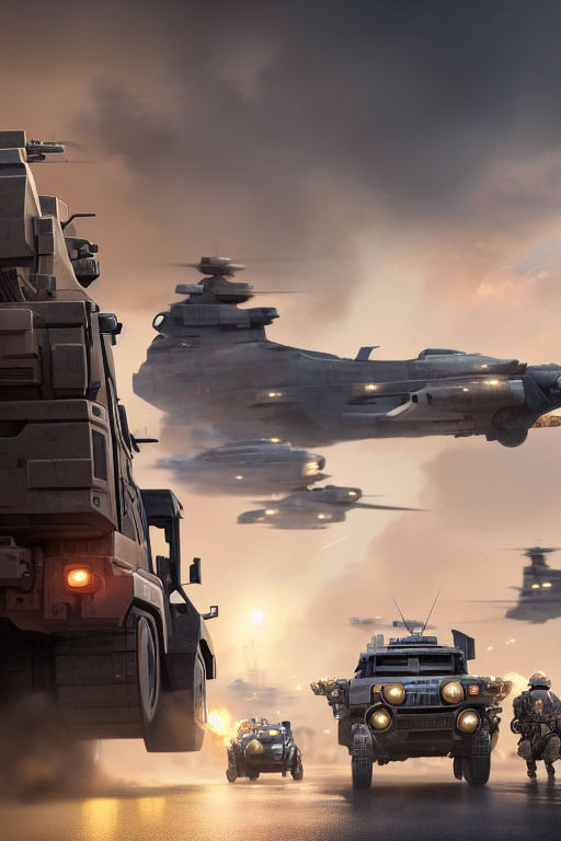 futuristic military vehicles concept art