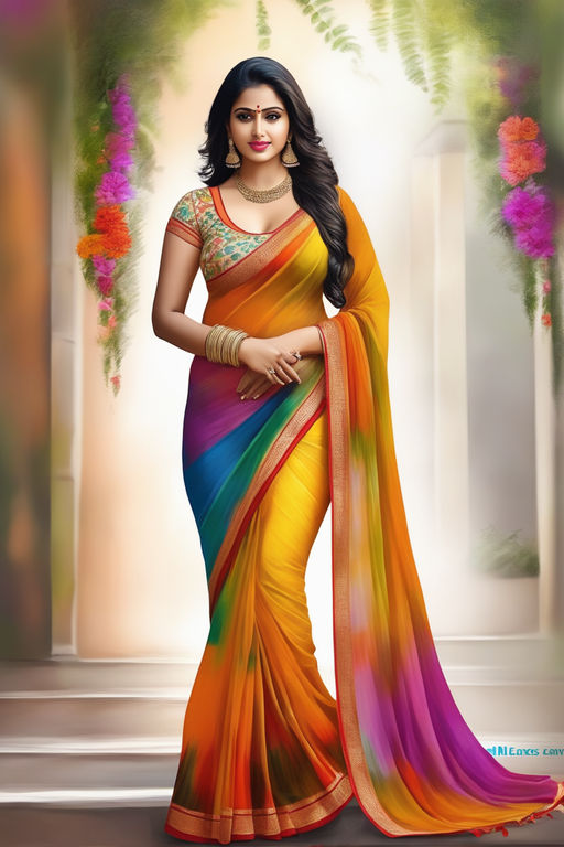 colorful saree - Playground