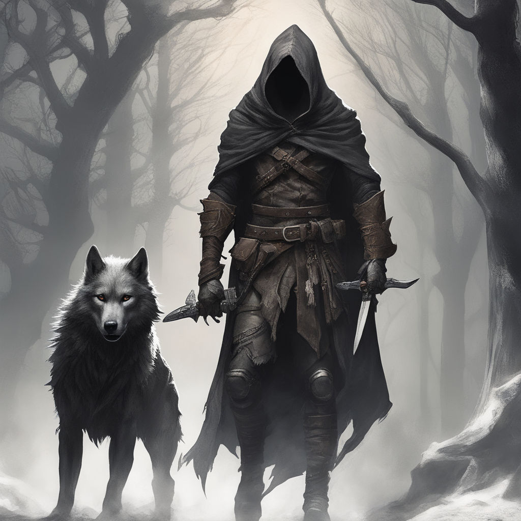 elven ranger wolf