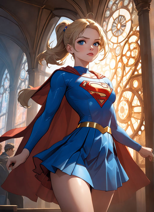 Alternate anime supergirl by sandomega on DeviantArt