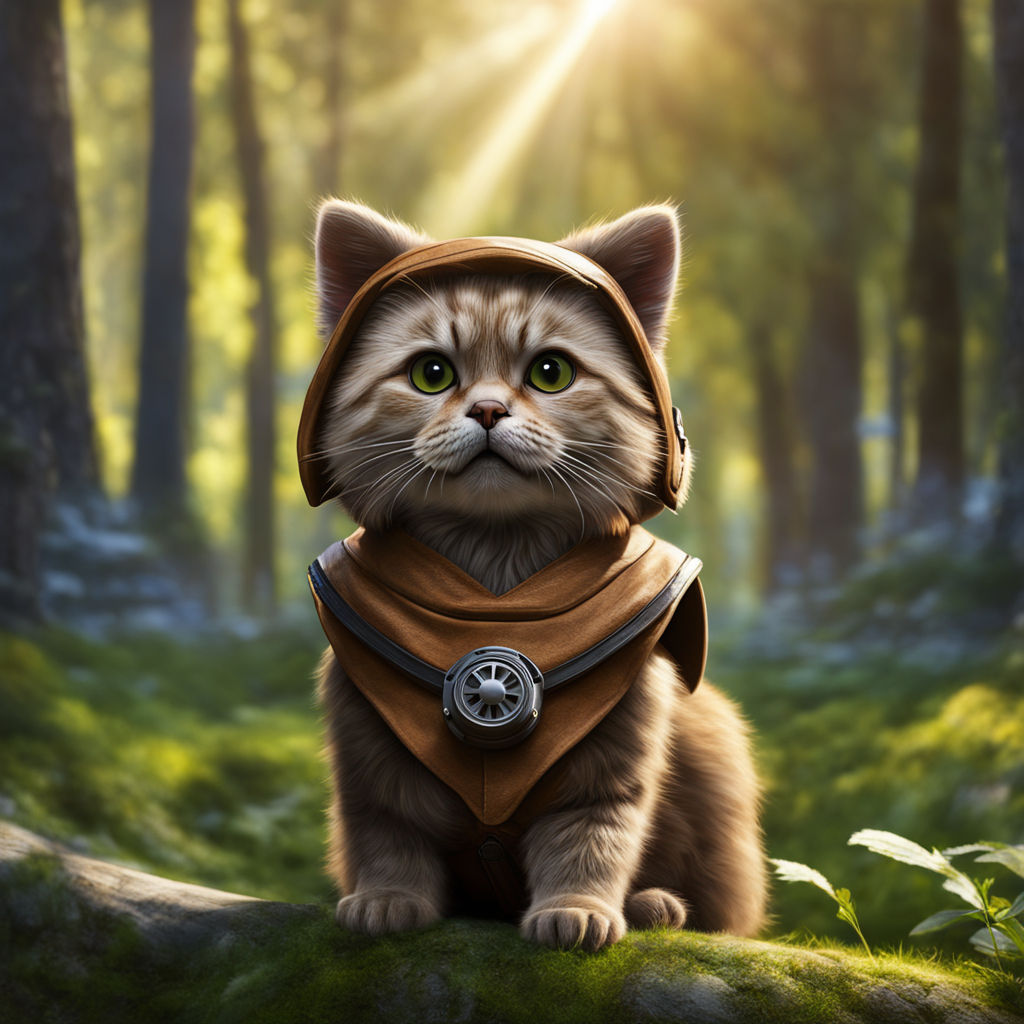 ArtStation - Cats and the forest