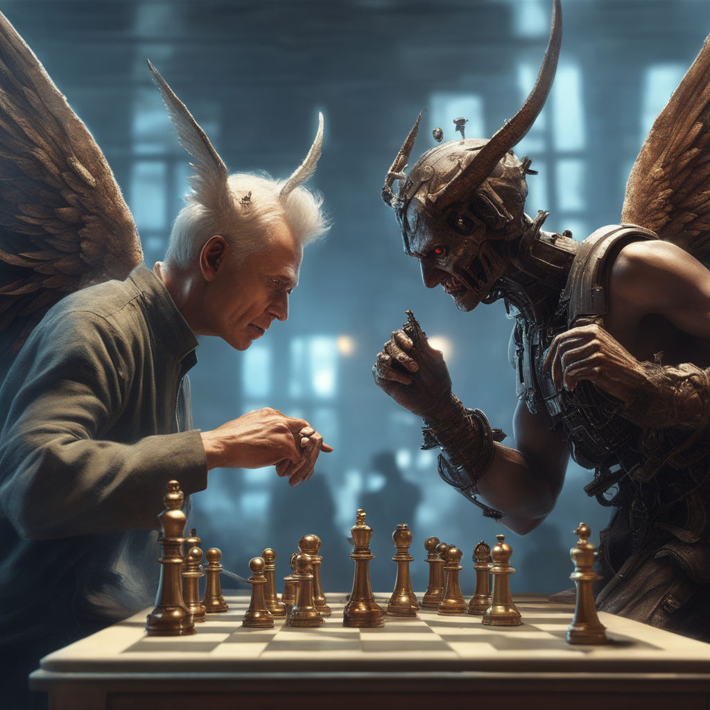 Demon Is Playing Chess With Others In Deep Dark Room Background, Checkmate  Picture Devil Background Image And Wallpaper for Free Download