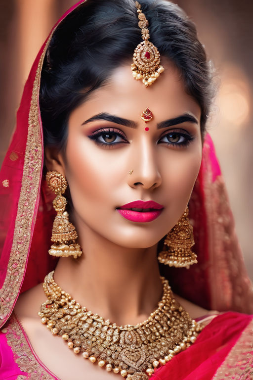 traditional indian bride makeup