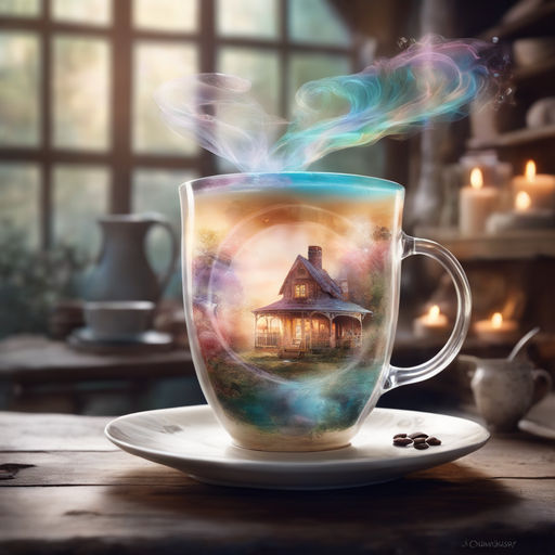 Giant Coffee Cup // magical Photoshop composite by