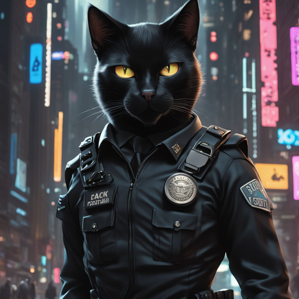 Cats in police uniforms - Playground