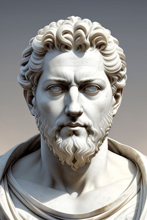 Photo Imperator Marco Aurelio Portrait of a Stoic Ruler, Free, AI Image, PoweredTemplate, 125587