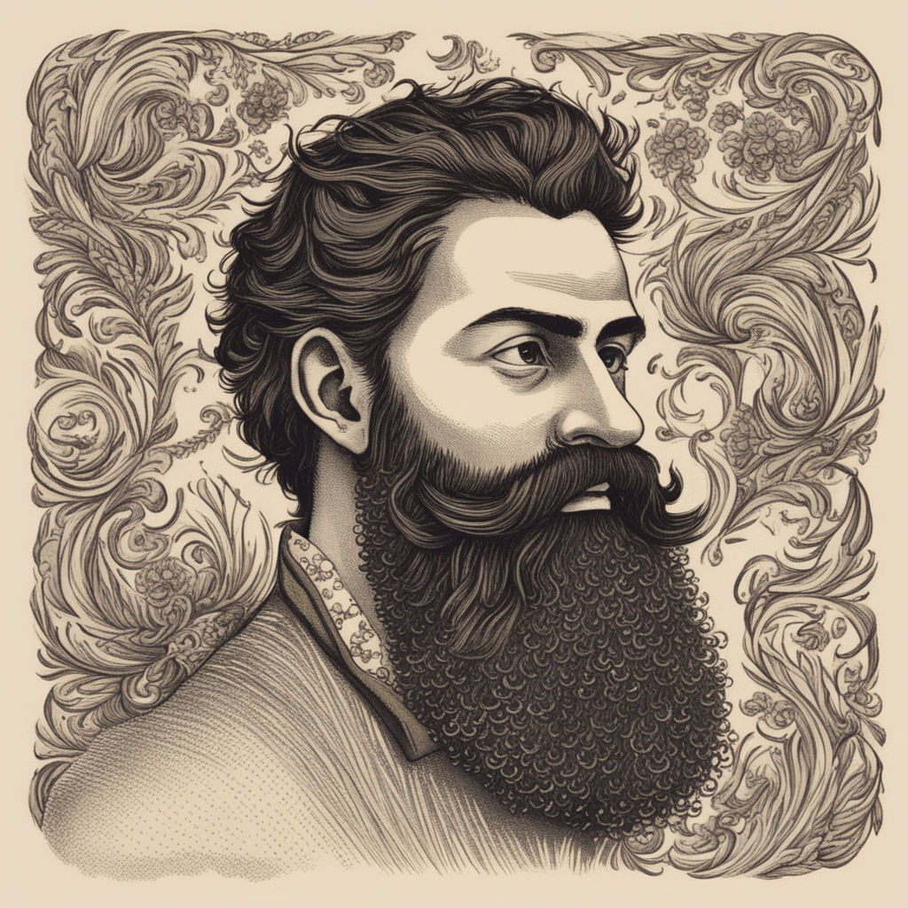 Hipster beard illustration hi-res stock photography and images - Alamy