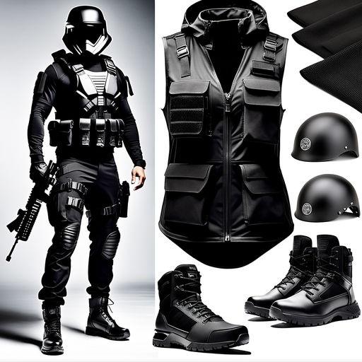 fully equipped with combat gear including tactical boots - Playground