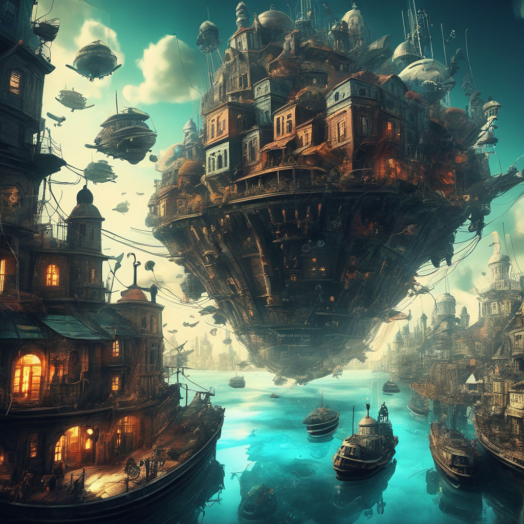 floating city fantasy