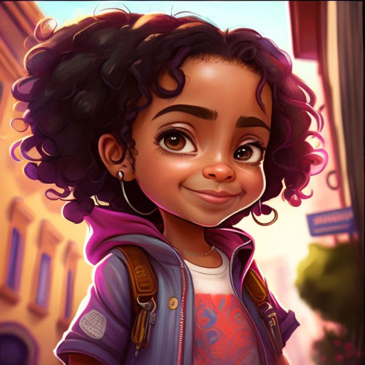 young black girl cartoon