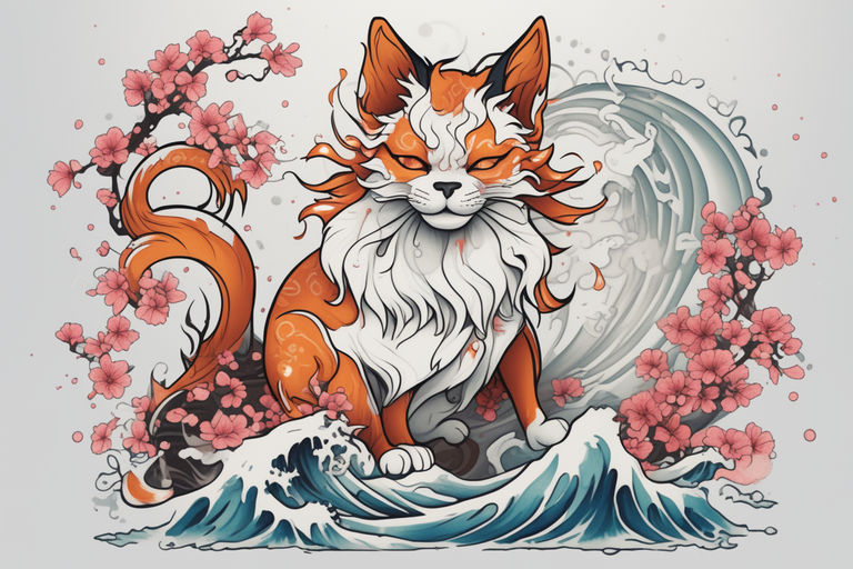 3 Tailed Kitsune Tattoo design by KitsuneArchives -- Fur Affinity [dot] net