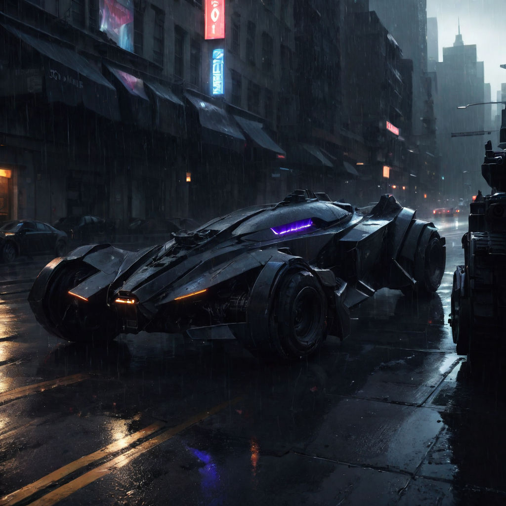 Batman Wallpaper 4K, Cyberpunk, Batmobile, Neon