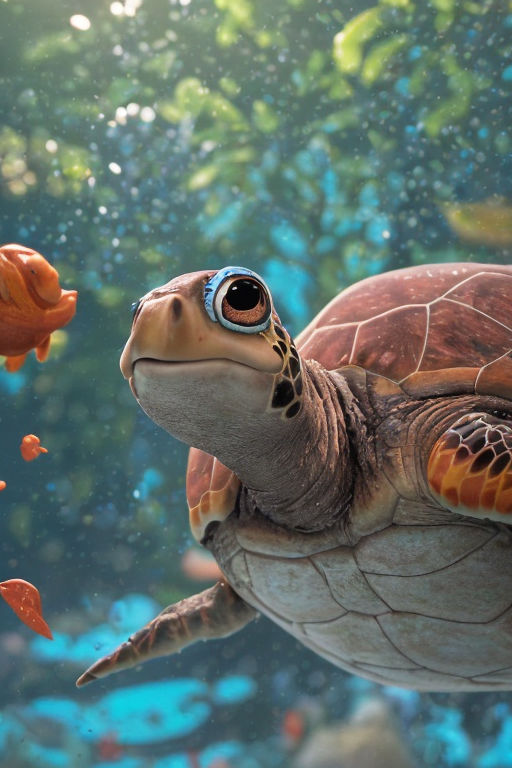 cute baby sea turtle wallpaper