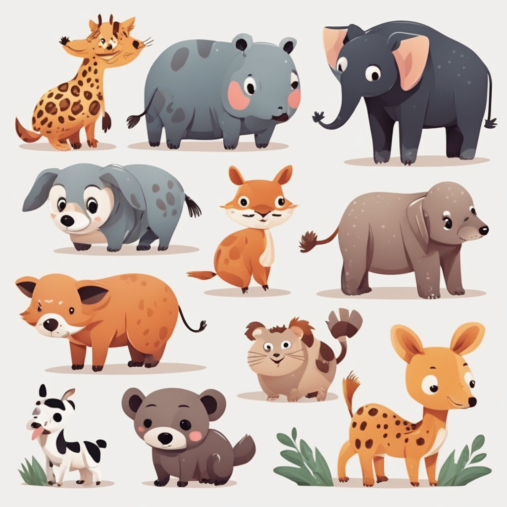 playground background clipart of animals