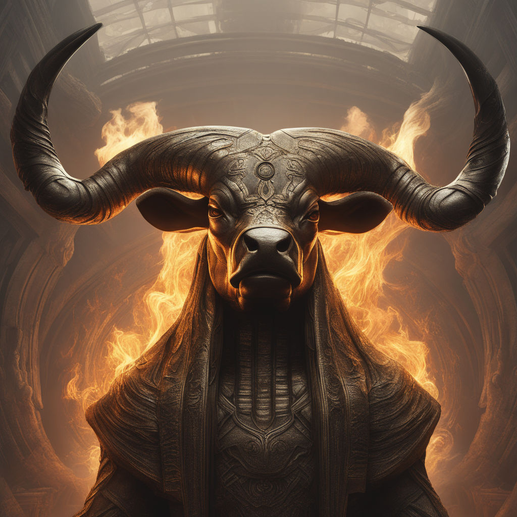 minotaur head art