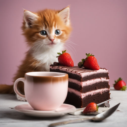 happy birthday cat eating cake