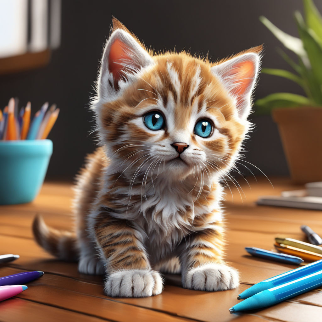 ArtStation - Cat in mixed media