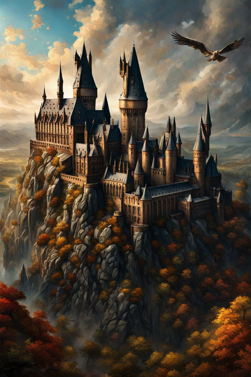 mZYJwZtY harry potter hogwarts battle at hogwarts wallpaper Poster