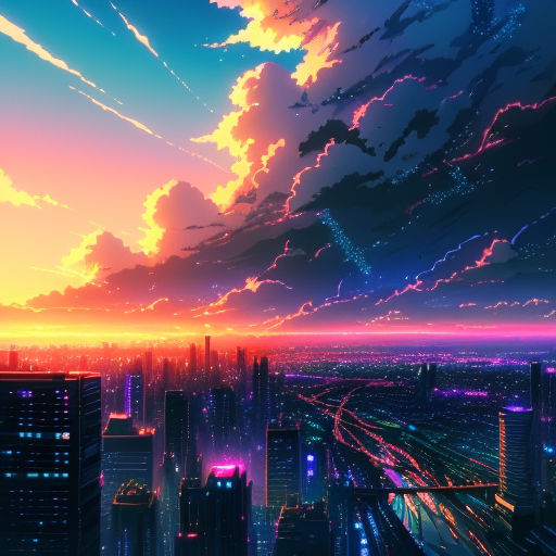 Anime Night City posted by Zoey Cunningham HD wallpaper  Pxfuel