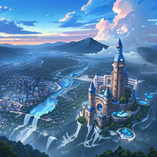 Free Vectors | Background material for anime - Grand staircase of the castle