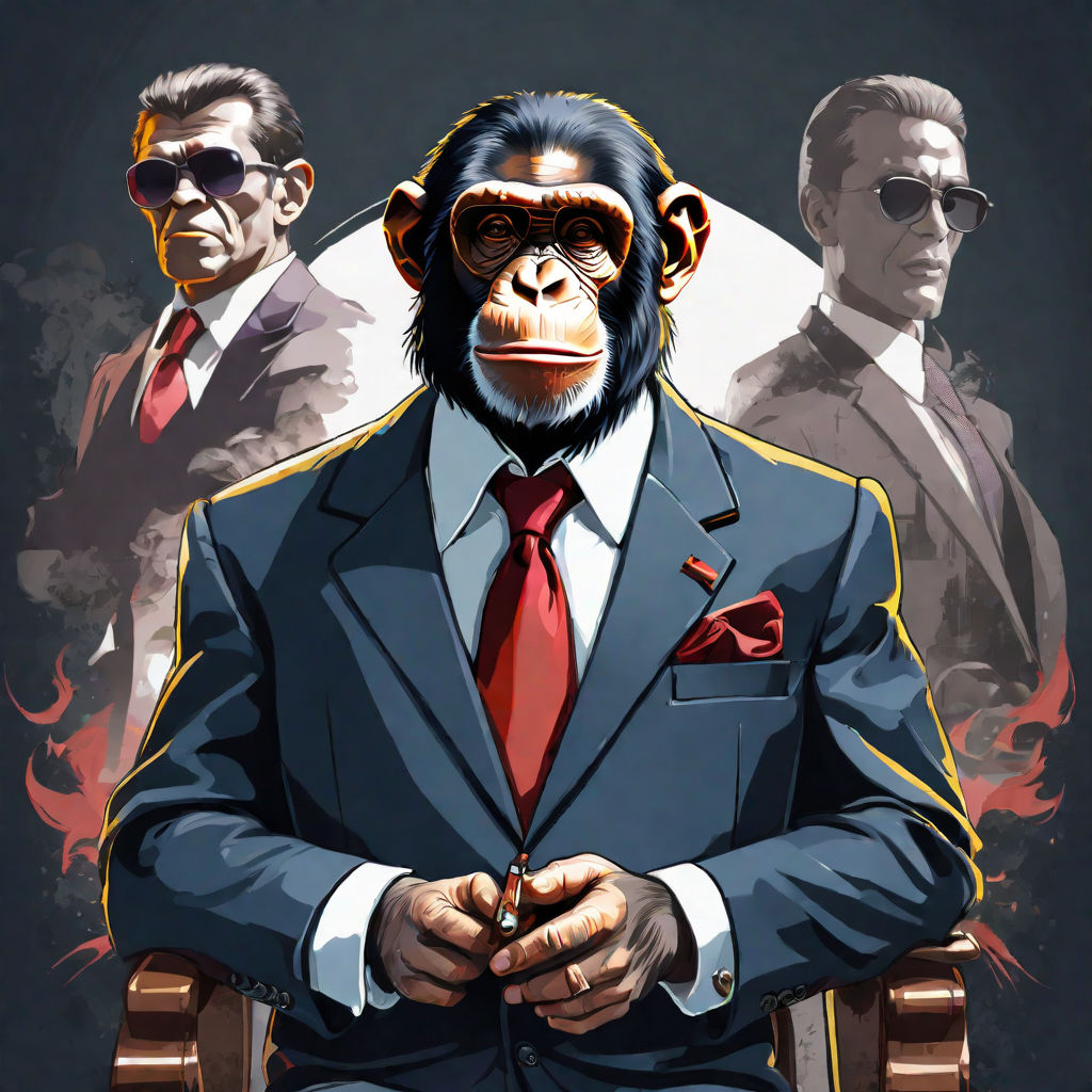 Gorilla in Suit With Red Tie (Download Now) 