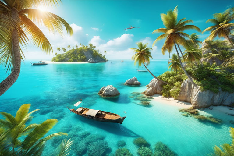 tropical island backgrounds hd