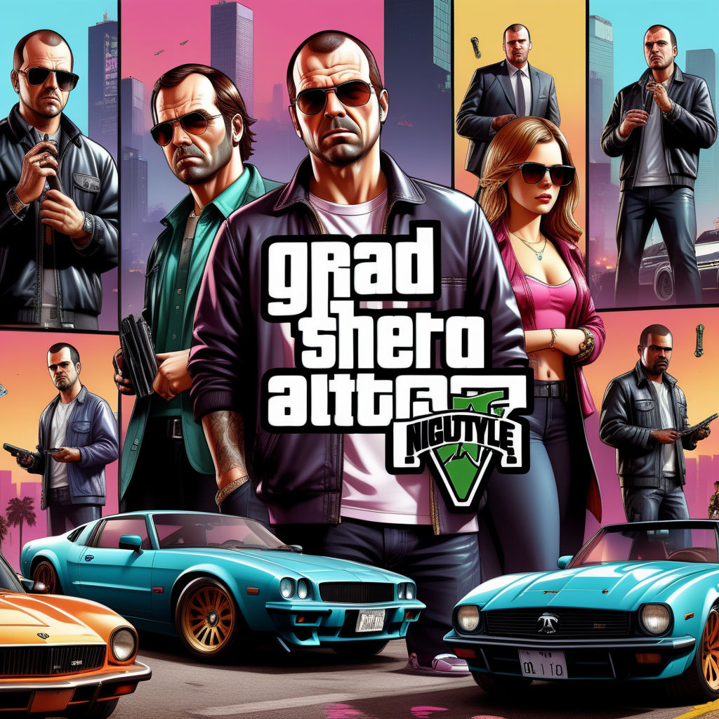 grand theft auto cover art gta 5 - Playground