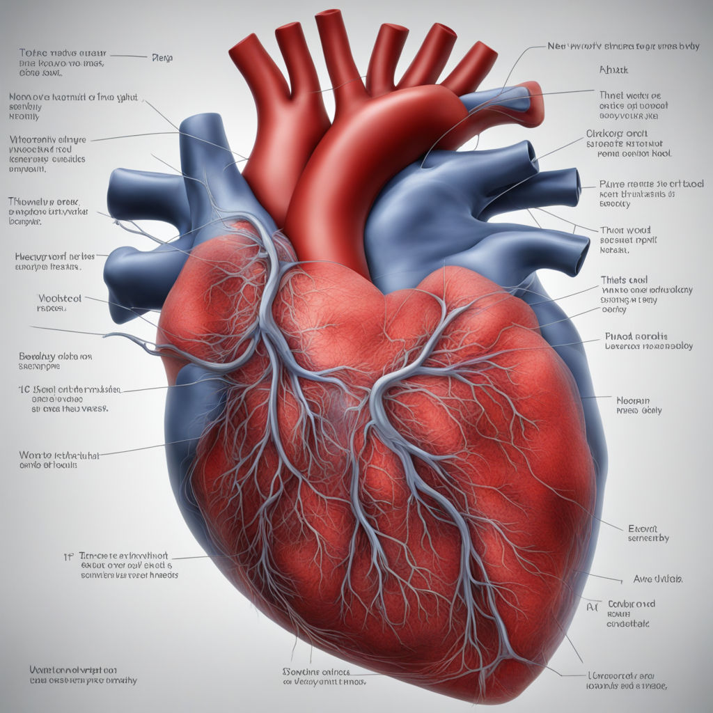Anatomical Heart Collage Lino Block Print