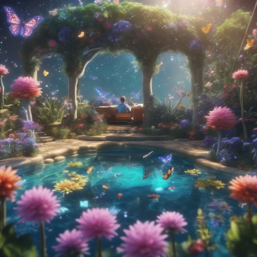 Galactic Dream Flower Garden