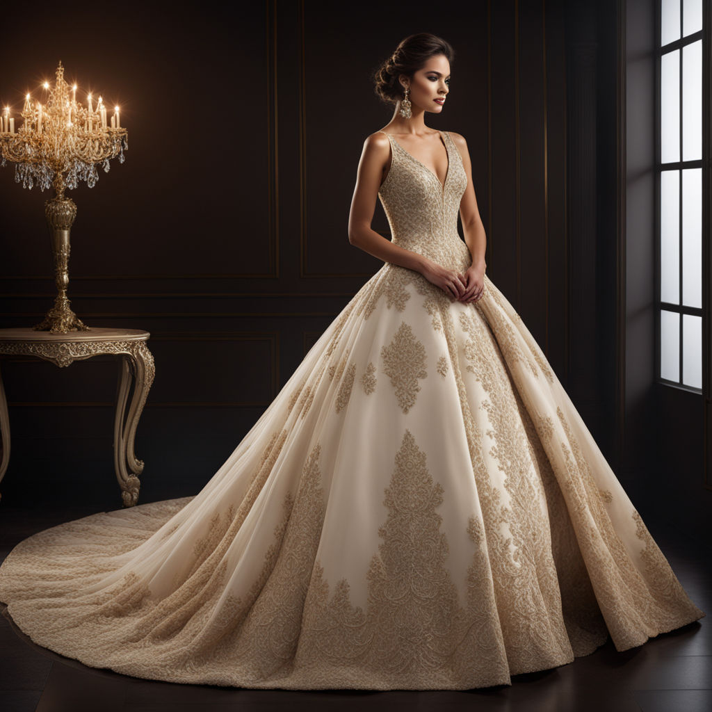 HD wallpaper: Woman Wearing Wedding Gown, bride, dress, elegant, female,  ocean | Wallpaper Flare