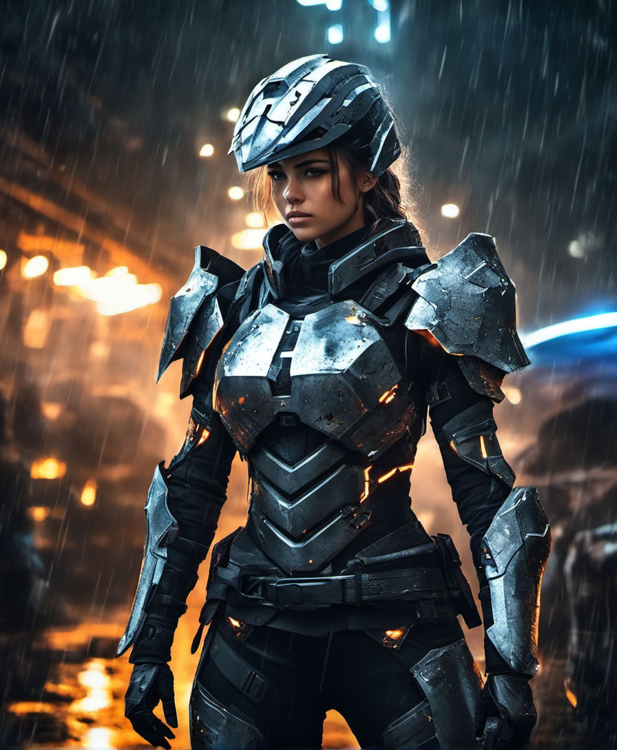 realistic female plate armor