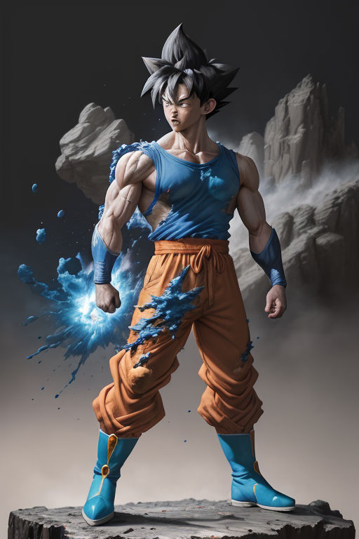 Realistic Speed Drawing Goku ultra instinct (Dragon Ball Super) 