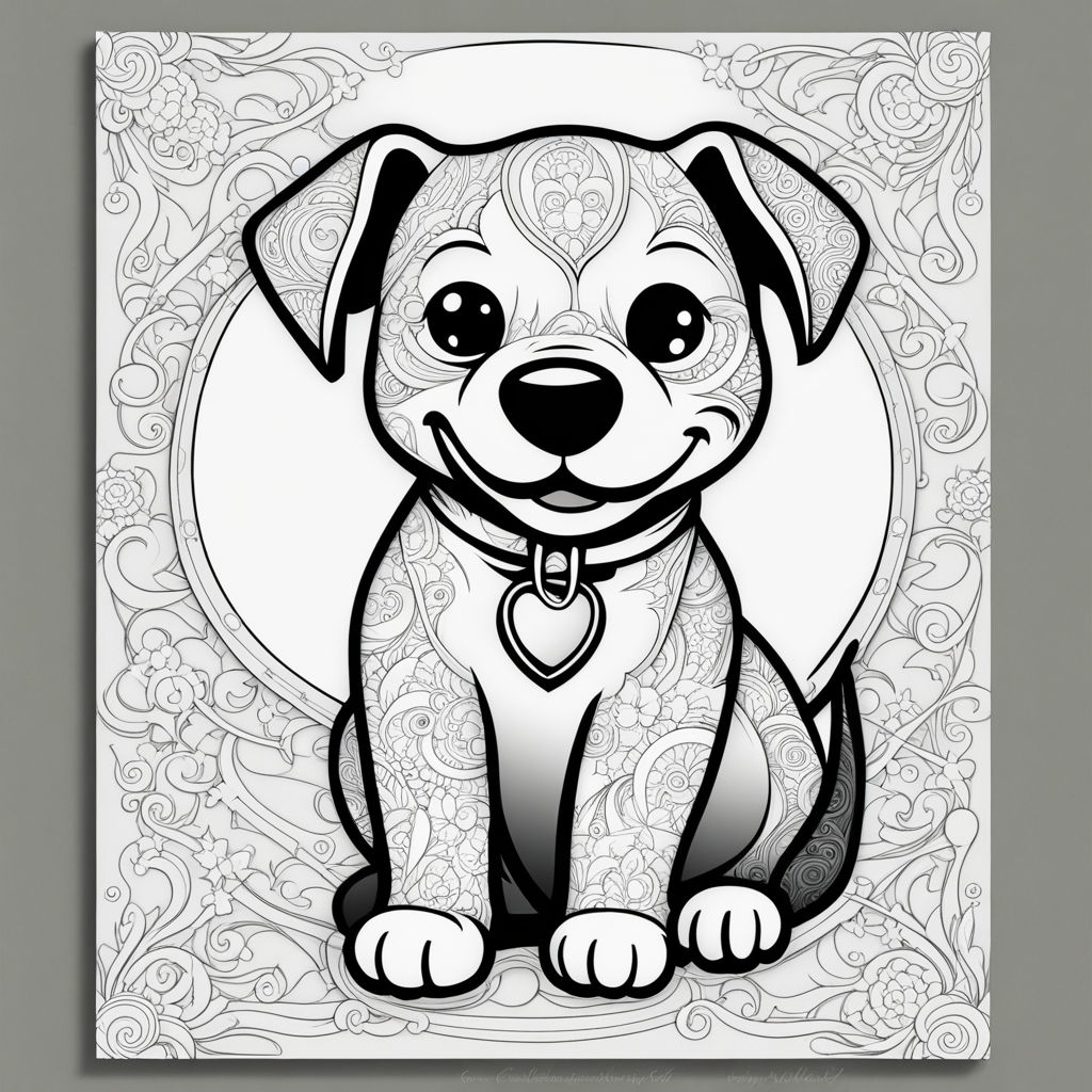Henna Illustration Painting Watercolor Coloring Page Black and White  Photograph Kawaii Chibi Cartoon Hyper Realistic Intricate Detail · Creative  Fabrica