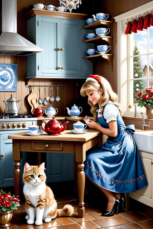 Alice Digital Backdrop - Wonderland Room - Trippy Wonderland Kitchen  Enchanted Room - JPG File - Wonderland Digital Background