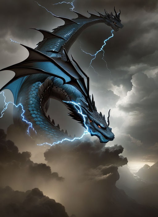 black lightning dragon