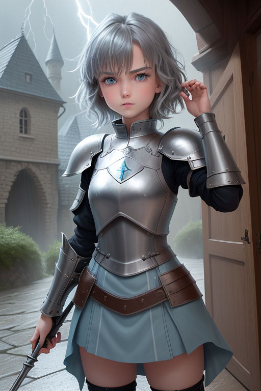 ArtStation - character design game art anime knight girl