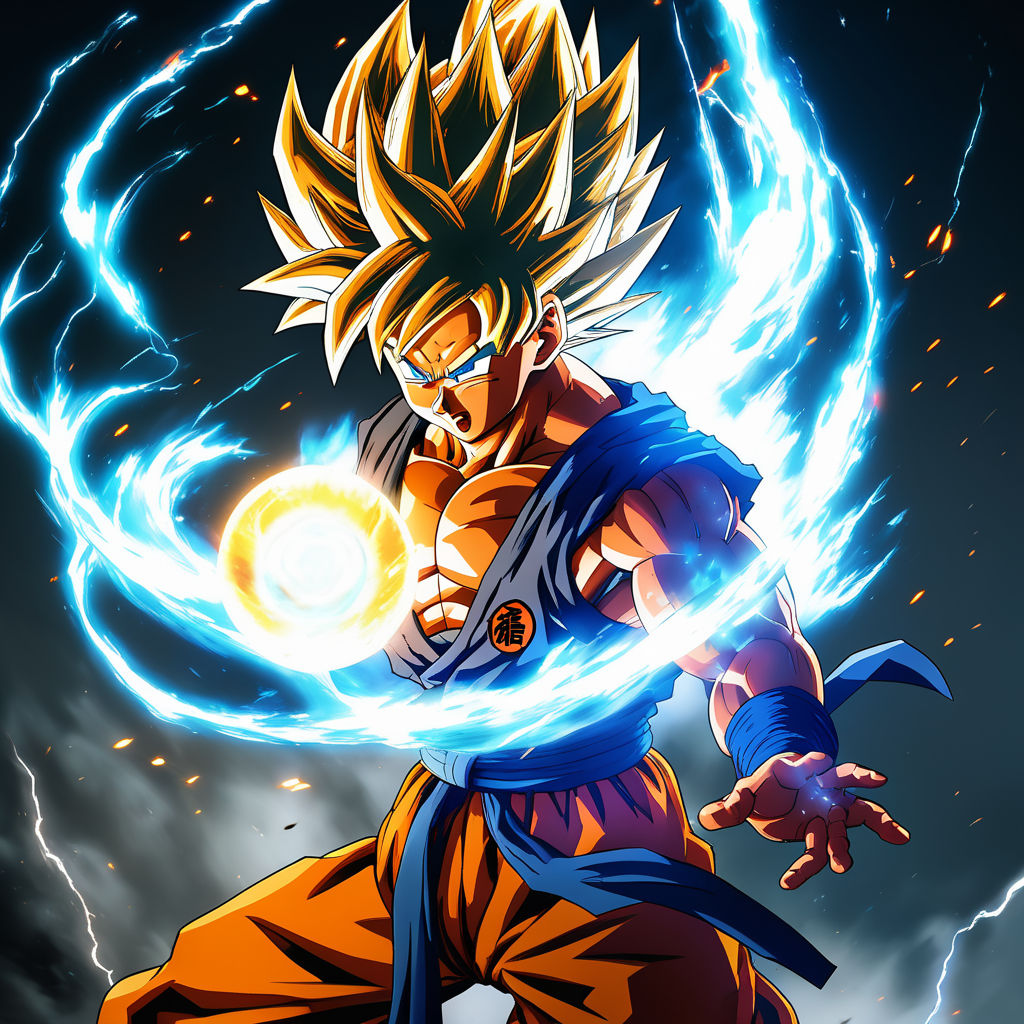 ArtStation - Kid Goku Kamehameha