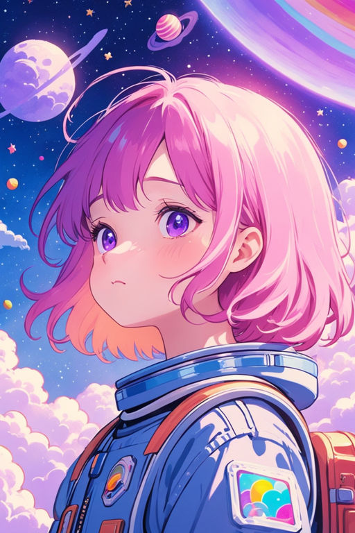 Anime Astronaut HD Wallpaper by 起重机