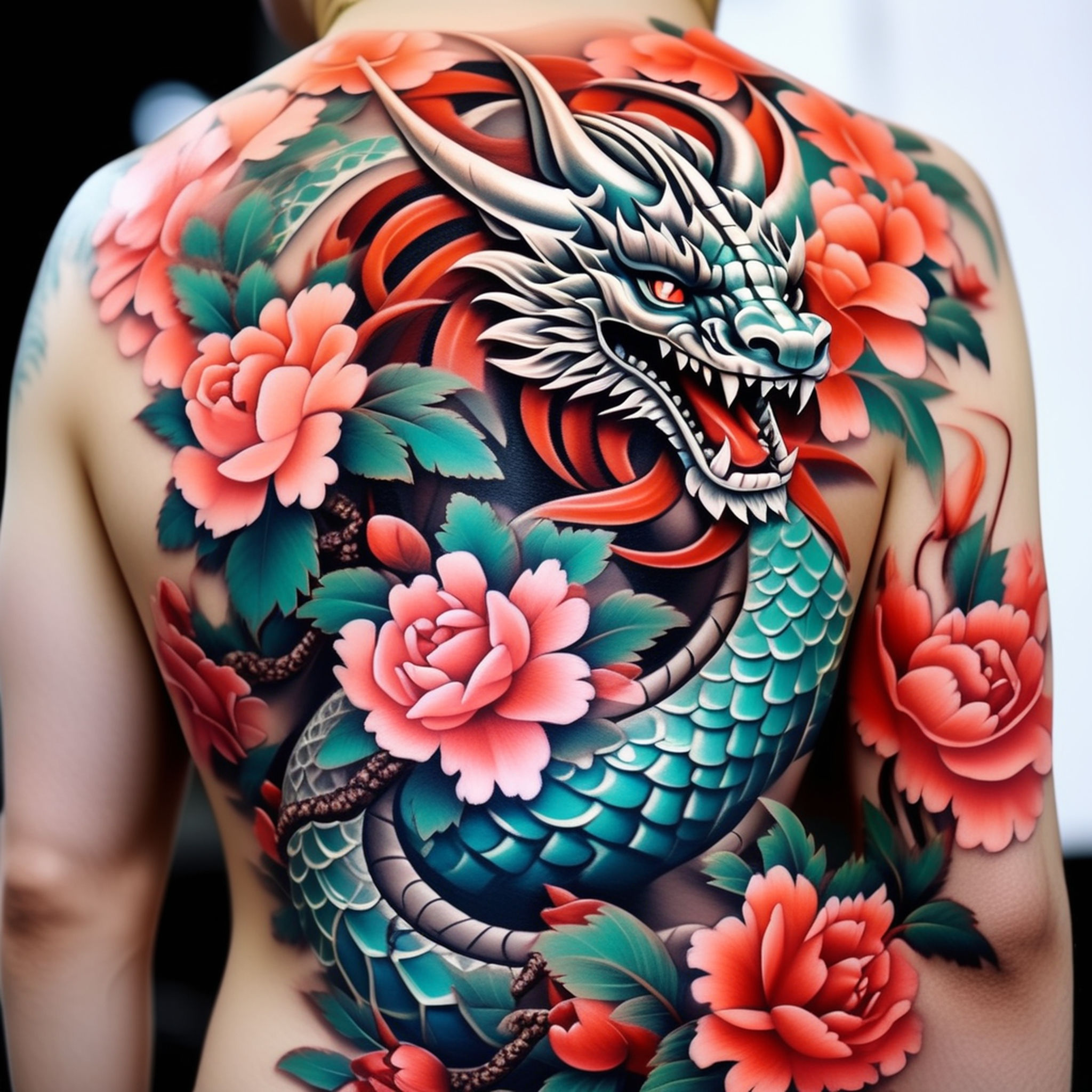 Body shot of my dragon tattoo by Twitch-Joker on DeviantArt