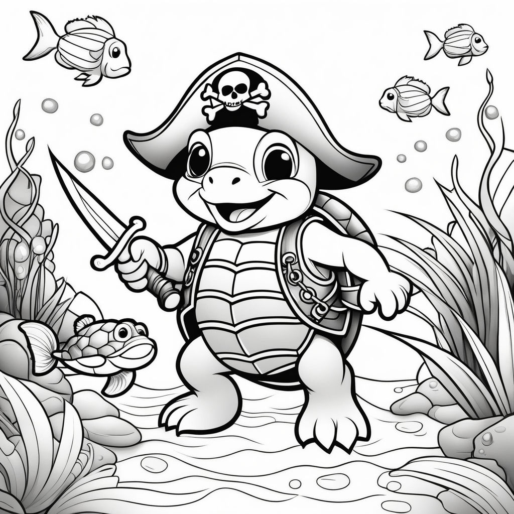 cute coloring pages of baby turtles