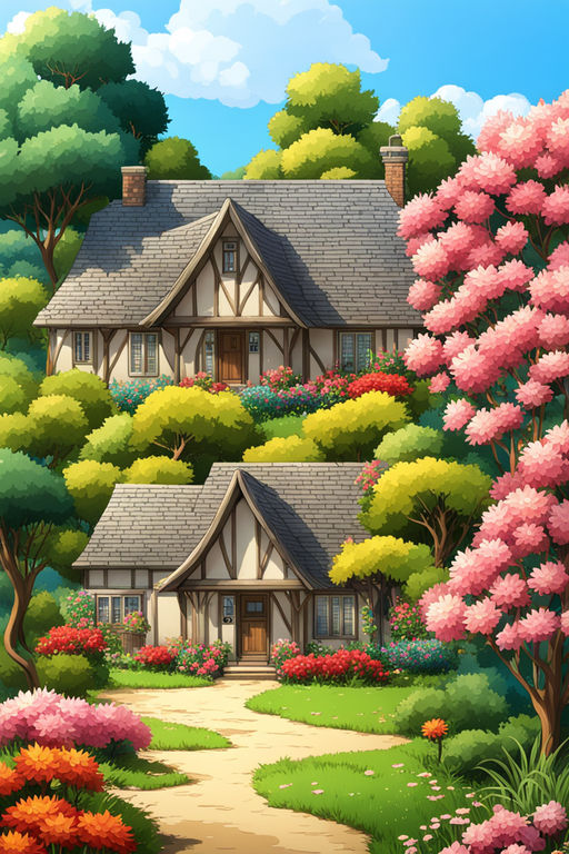 Exploring images in the style of selected image: [anime architecture ] |  PixAI