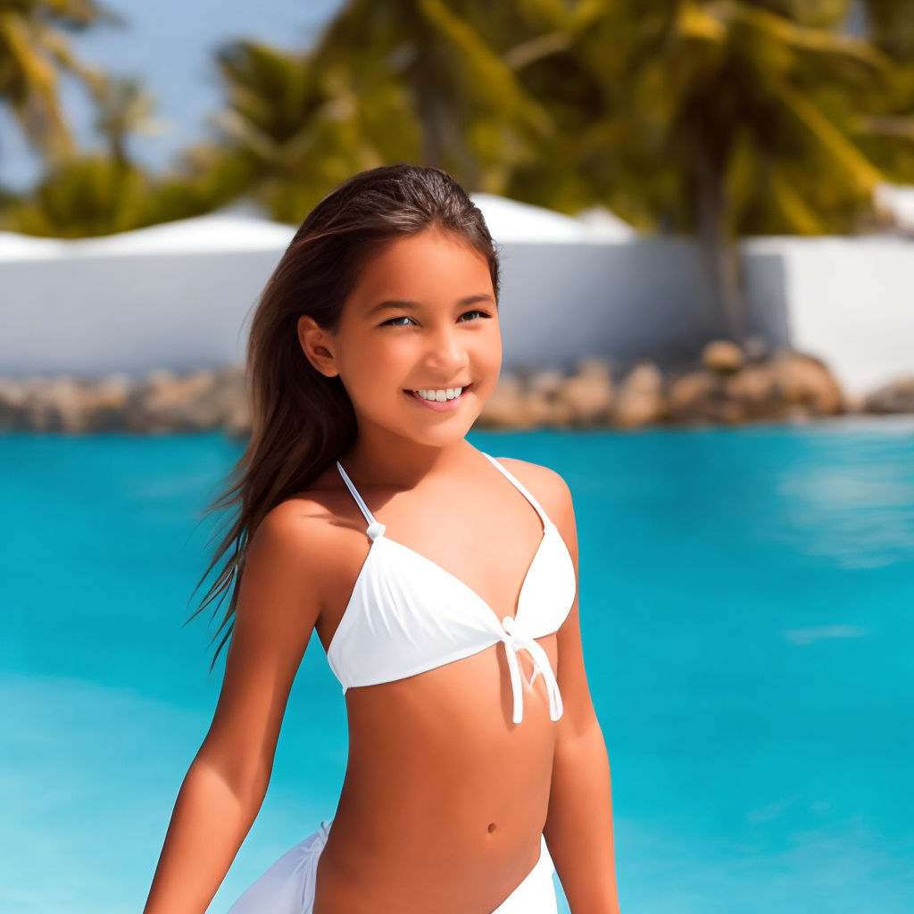 13 year old girl wearing small bikini - Playground